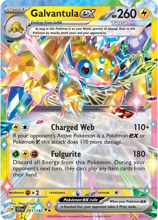 Galvantula ex 051/142 (SV07: Stellar Crown)  - Holofoil