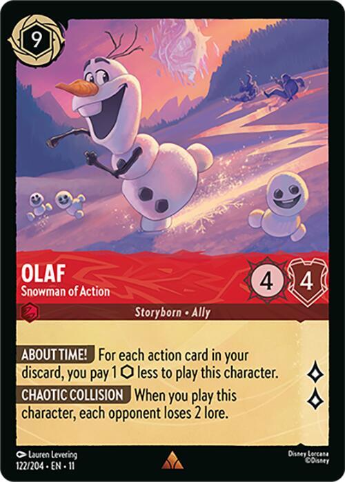 Olaf Snowman of Action 122/204 (Winterspell) 