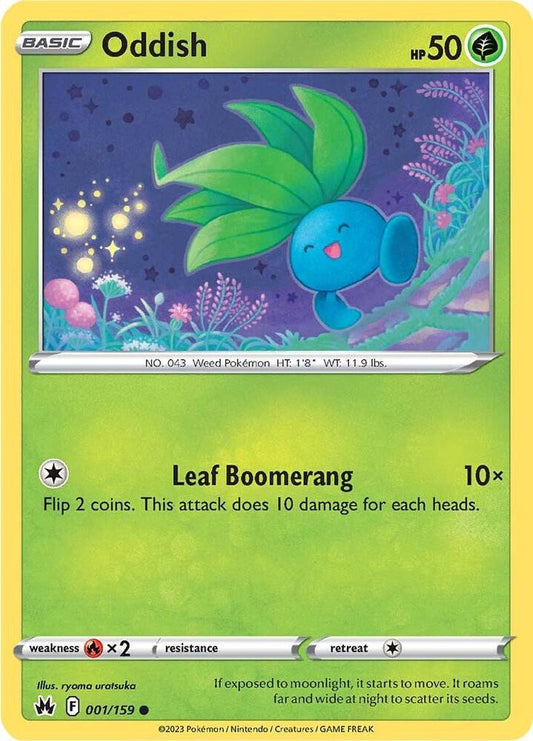 Oddish 001/159 (Crown Zenith) 