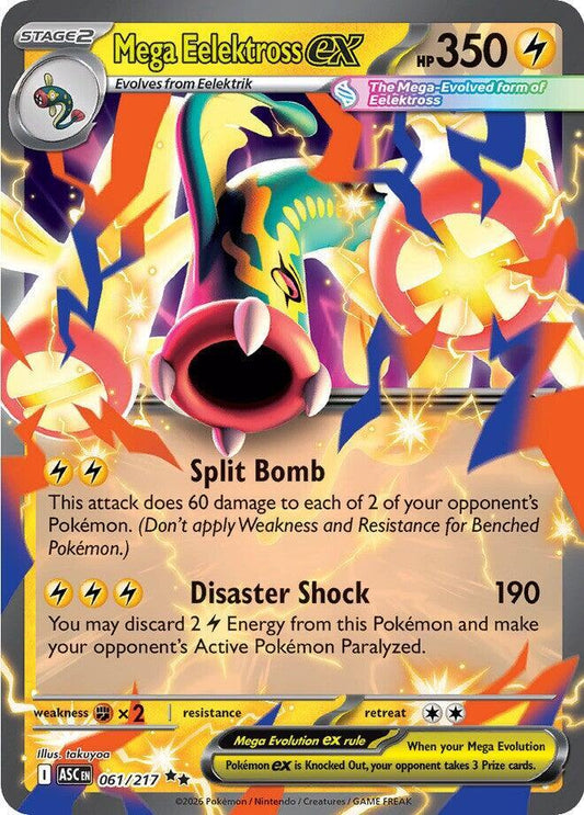 Mega Eelektross ex 061/217 (ME: Ascended Heroes)  - Holofoil