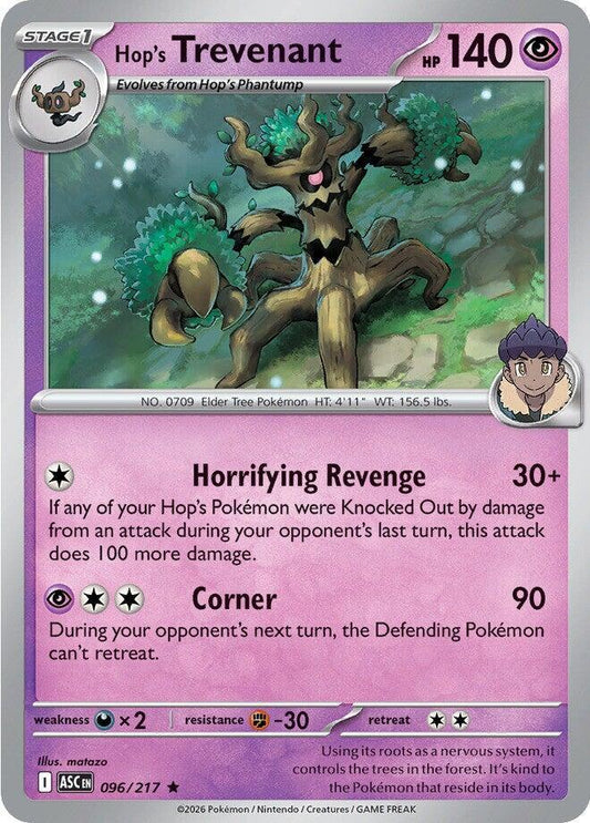 Hop's Trevenant 096/217 (ME: Ascended Heroes)  - Holofoil