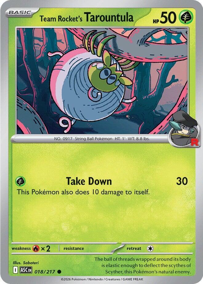Team Rockets Tarountula 018/217 (ME: Ascended Heroes) 