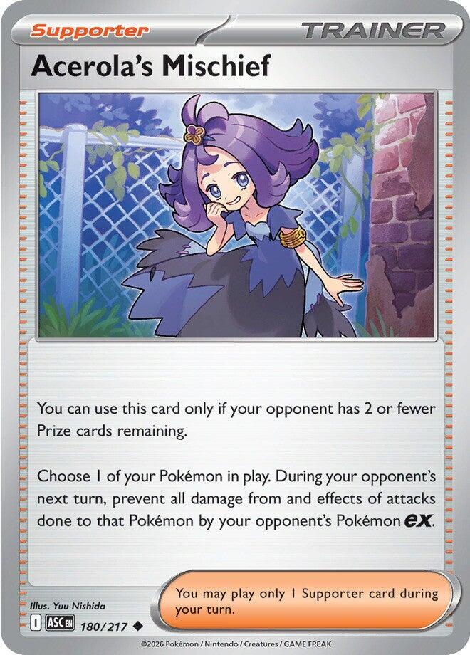 Acerola's Mischief 180/217 (ME: Ascended Heroes)  - Reverse Holofoil