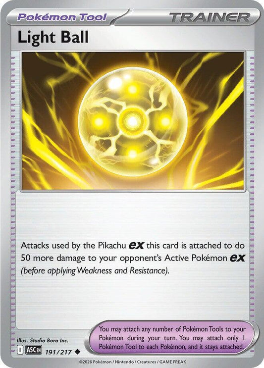 Light Ball 191/217 (ME: Ascended Heroes) 