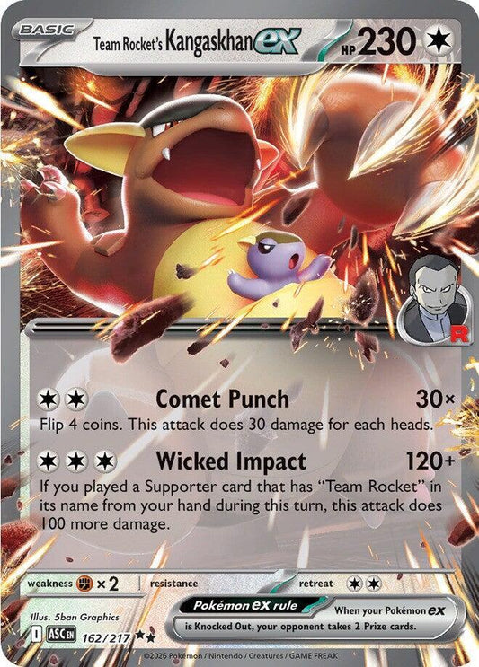Team Rocket's Kangaskhan ex 162/217 (ME: Ascended Heroes)  - Holofoil