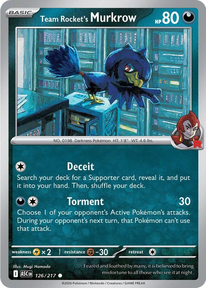 Team Rocket's Murkrow 126/217 (ME: Ascended Heroes) 