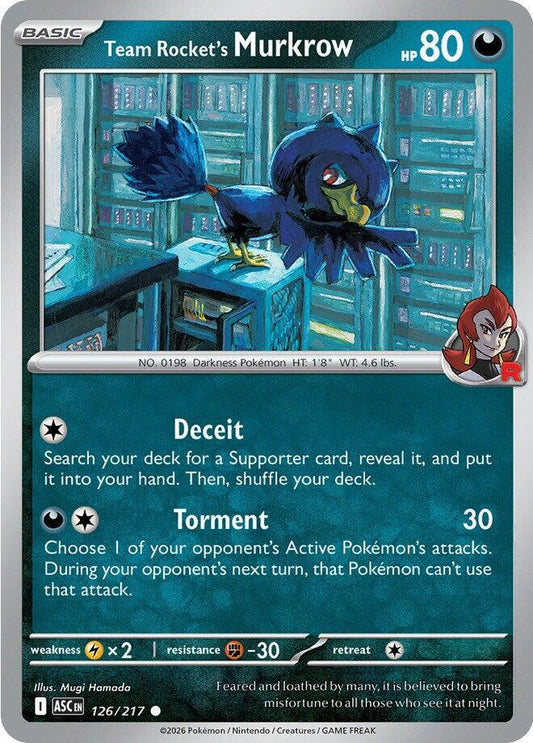 Team Rocket's Murkrow 126/217 (ME: Ascended Heroes) 