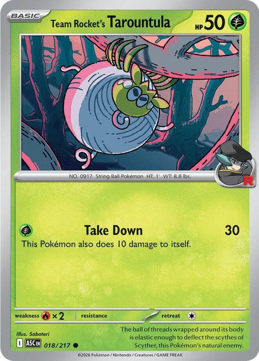 Team Rocket's Tarountula 018/217 (ME: Ascended Heroes) 