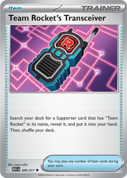 Team Rocket's Transceiver 209/217 (ME: Ascended Heroes) 