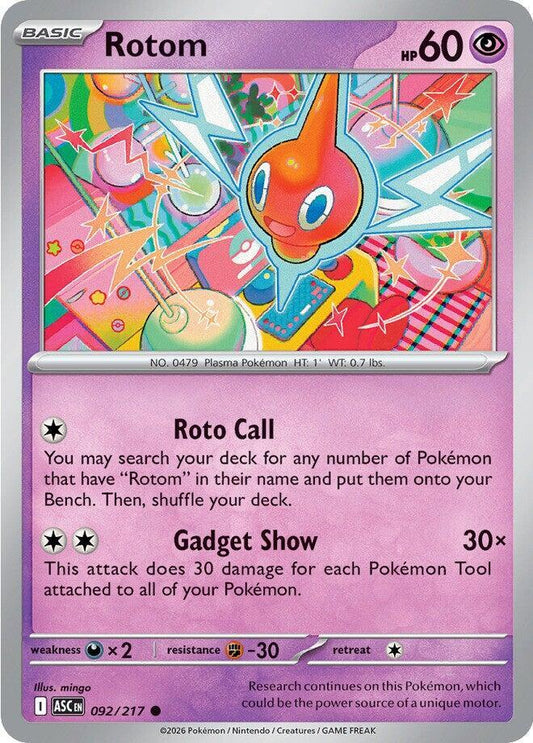Rotom 092/217 (ME: Ascended Heroes) 