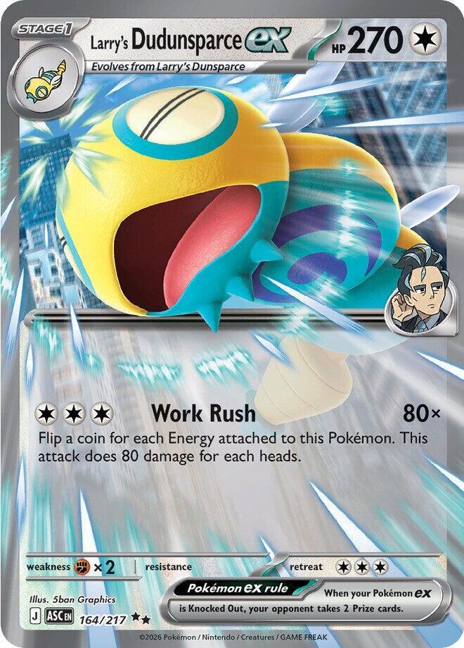 Larry's Dudunsparce ex 164/217 (ME: Ascended Heroes)  - Holofoil