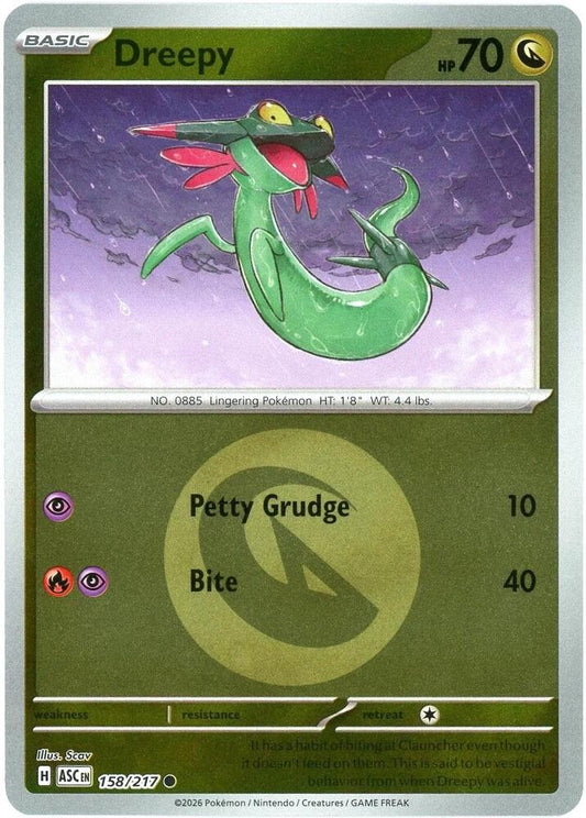 Dreepy 158/217 (ME: Ascended Heroes)  - Energy Holofoil