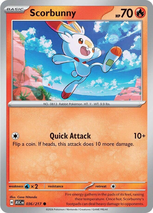 Scorbunny 036/217 (ME: Ascended Heroes) 