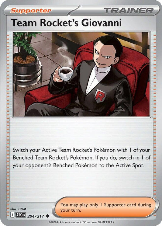 Team Rocket's Giovanni 204/217 (ME: Ascended Heroes) 