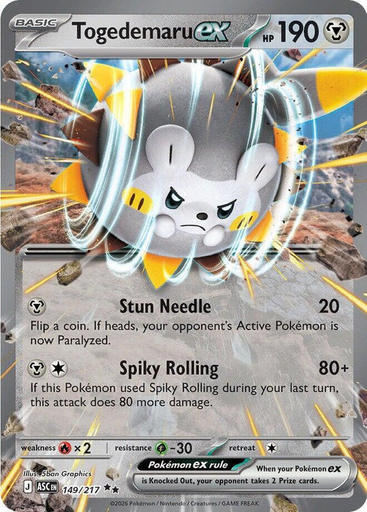 Togedemaru ex 149/217 (ME: Ascended Heroes)  - Holofoil