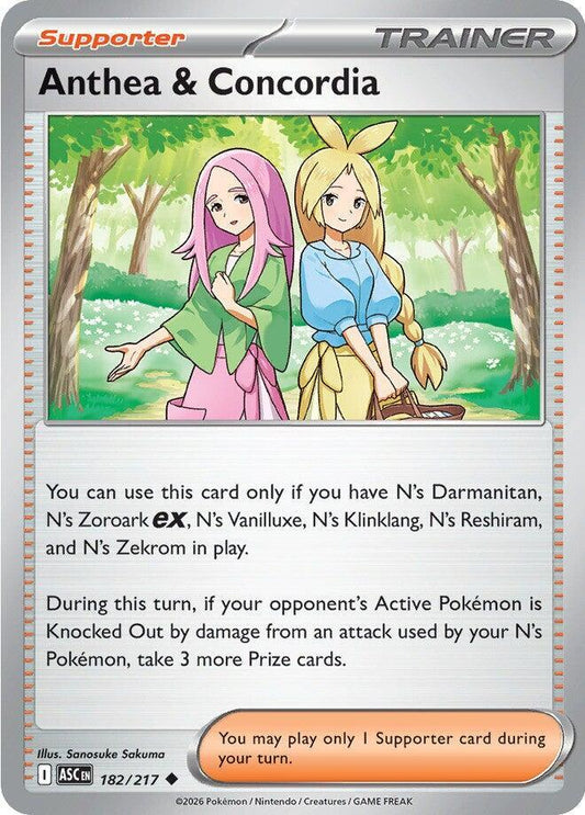 Anthea and Concordia 182/217 (ME: Ascended Heroes)  - Reverse Holofoil