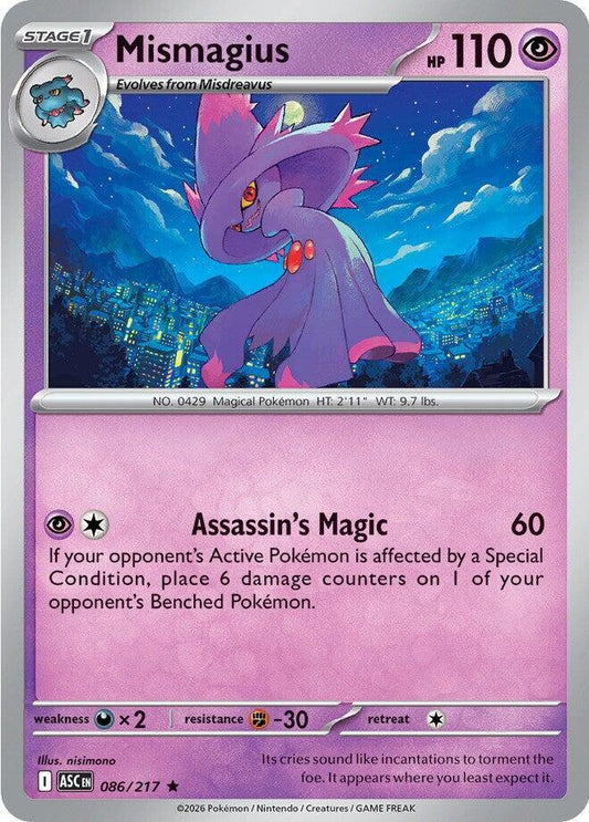 Mismagius 086/217 (ME: Ascended Heroes)  - Holofoil