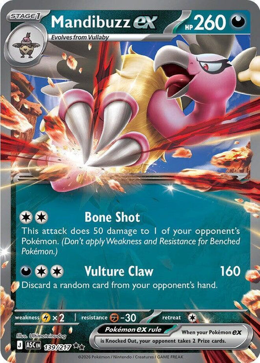Mandibuzz ex 139/217 (ME: Ascended Heroes)  - Holofoil