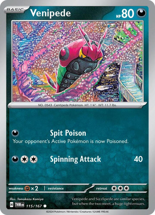 Venipede 115/167 (SV06: Twilight Masquerade) 
