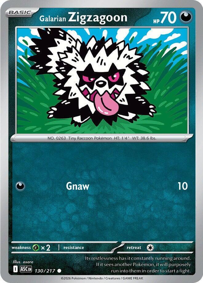 Galarian Zigzagoon 130/217 (ME: Ascended Heroes) 