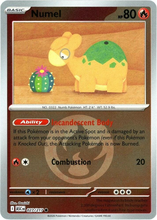 Numel 027/217 (ME: Ascended Heroes)  - Energy Holofoil