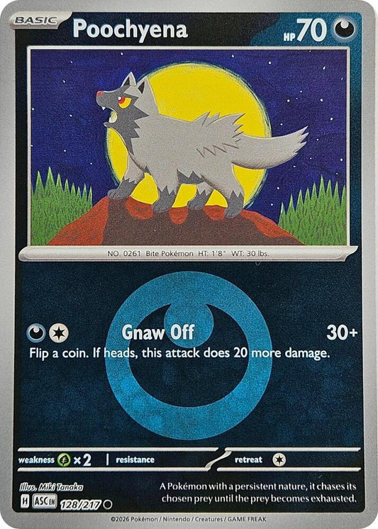 Poochyena 128/217 (ME: Ascended Heroes)  - Energy Holofoil