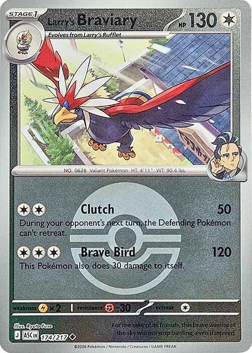 Larry's Braviary 174/217 (ME: Ascended Heroes)  - Poke Ball Holofoil