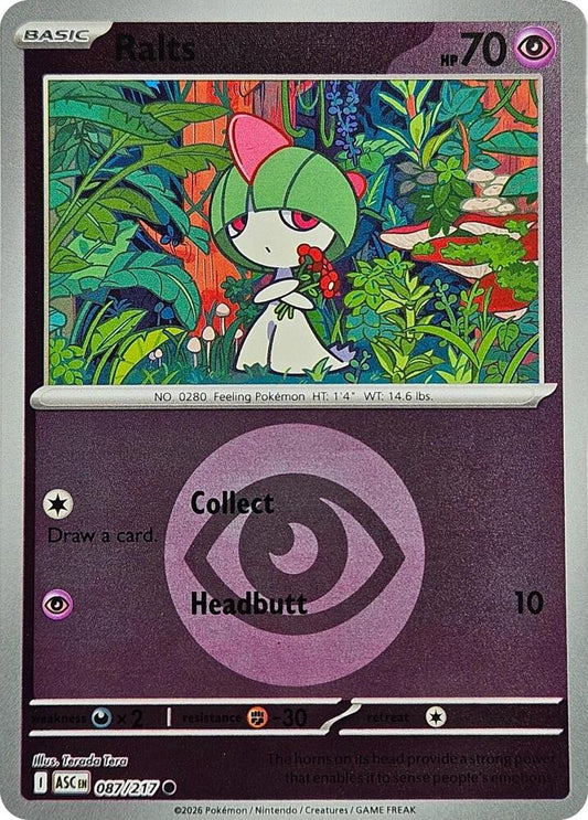 Ralts 087/217 (ME: Ascended Heroes)  - Energy Holofoil
