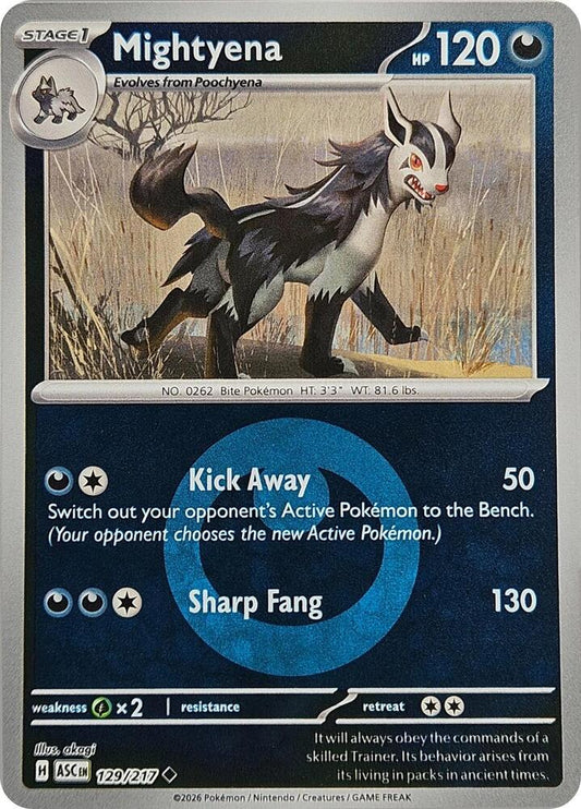 Mightyena 129/217 (ME: Ascended Heroes)  - Energy Holofoil