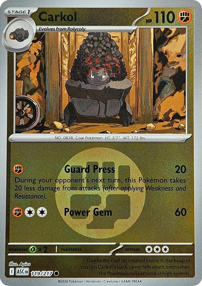 Carkol 119/217 (ME: Ascended Heroes)  - Energy Holofoil