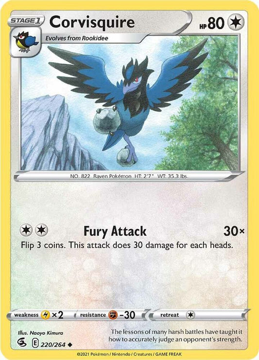 Corvisquire 220/264 (SWSH08: Fusion Strike) 