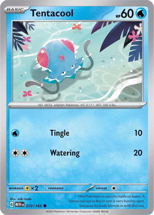 Tentacool 072/165 (SV: Scarlet & Violet 151) 