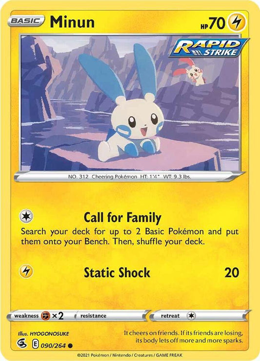 Minun 090/264 (SWSH08: Fusion Strike) 
