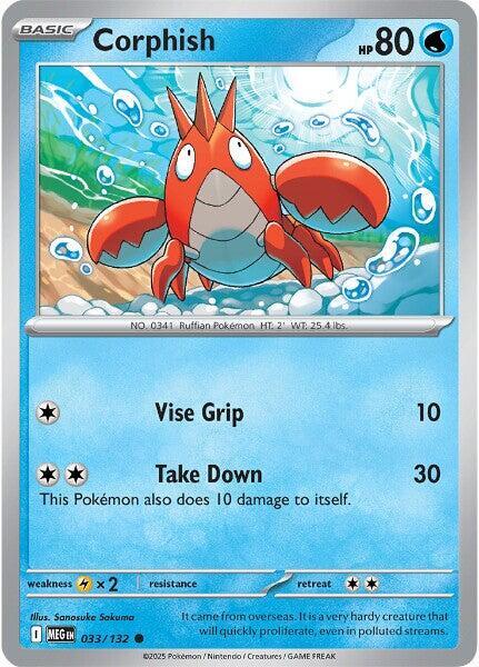 Corphish 033/132 (ME01: Mega Evolution) 