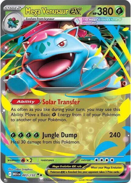 Mega Venusaur ex 003/132 (ME01: Mega Evolution)  - Holofoil