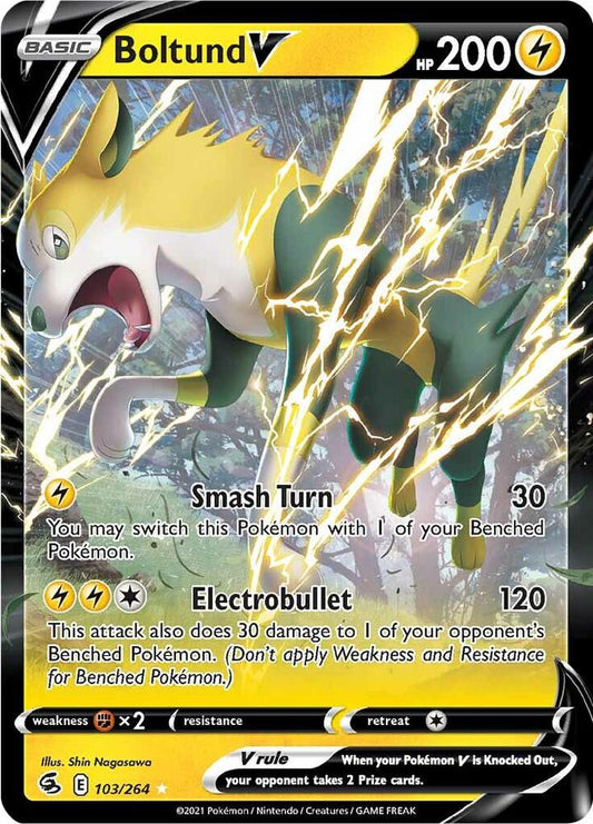 Boltund V 103/264 (SWSH08: Fusion Strike)  - Holofoil