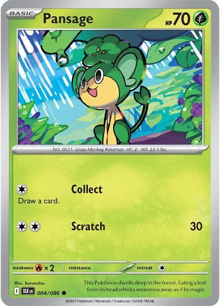 Pansage 004/086 (SV: Black Bolt) 