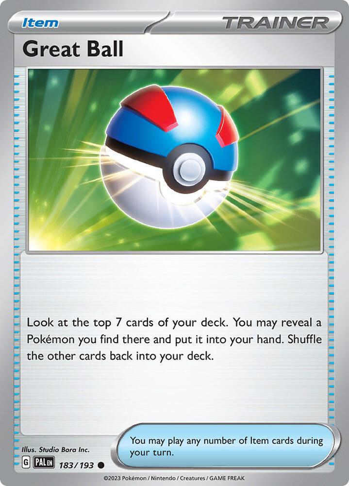 Great Ball 183/193 (SV02: Paldea Evolved) 