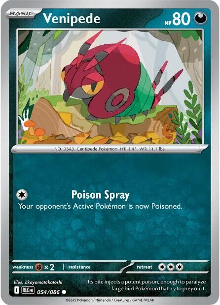 Venipede 054/086 (SV: Black Bolt) 