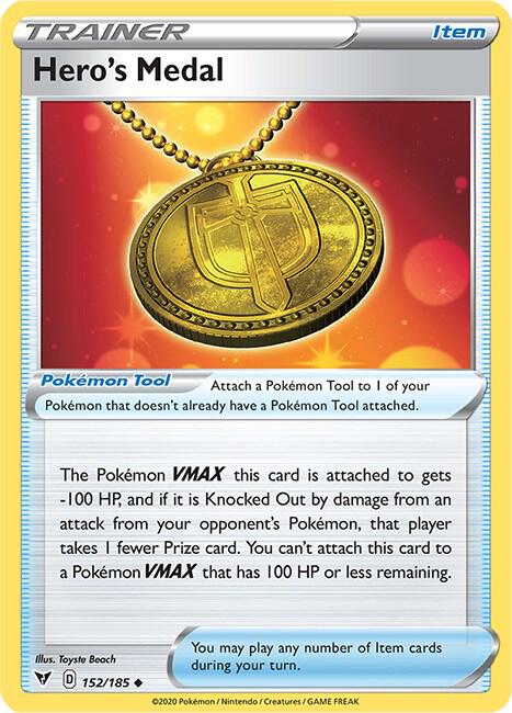 Hero's Medal 152/185 (SWSH04: Vivid Voltage) 