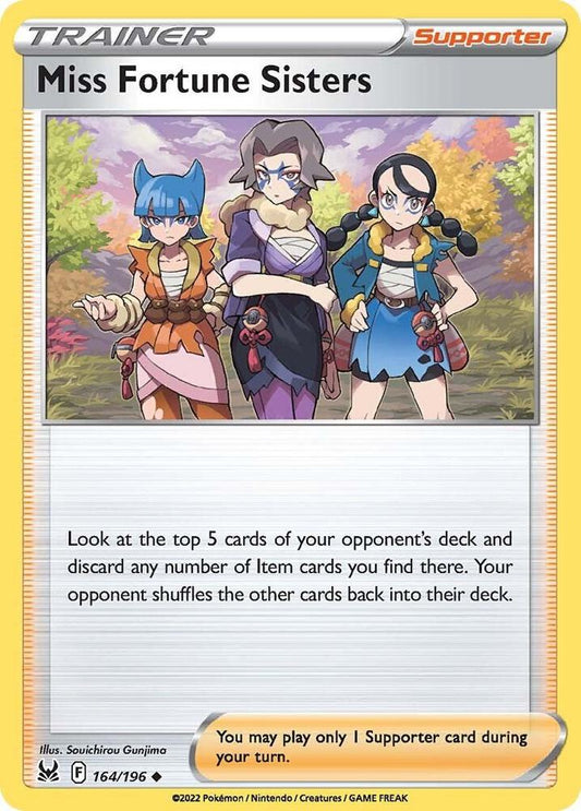 Miss Fortune Sisters 164/196 (SWSH11: Lost Origin) 