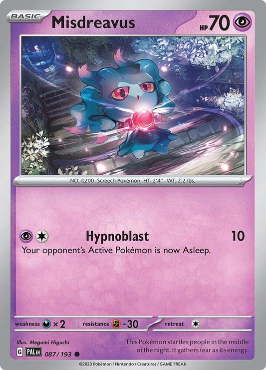 Misdreavus 087/193 (SV02: Paldea Evolved) 