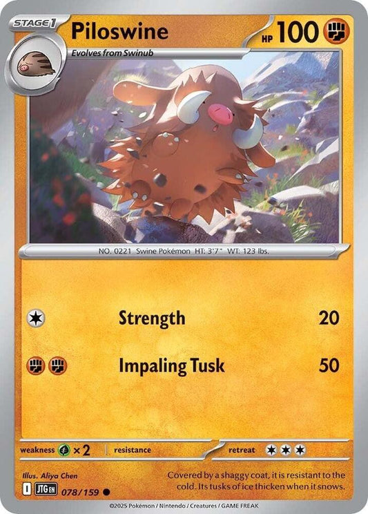 Piloswine 078/159 (SV09: Journey Together) 