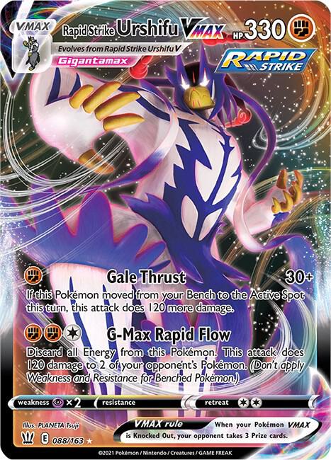 Rapid Strike Urshifu VMAX 088/163 (SWSH05: Battle Styles)  - Holofoil