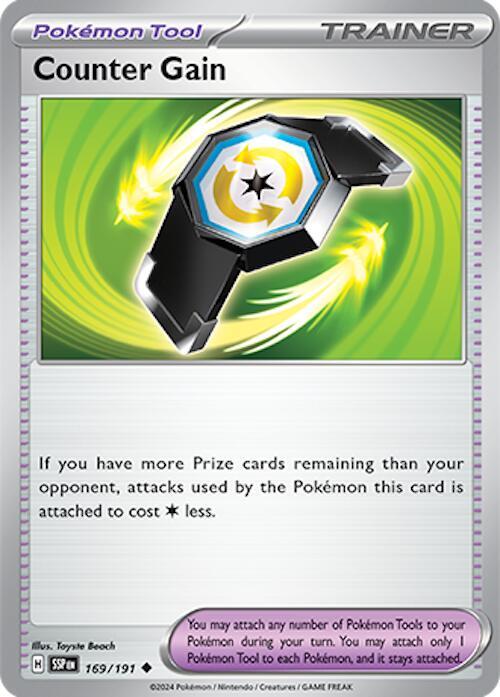 Counter Gain 169/191 (SV08: Surging Sparks) 