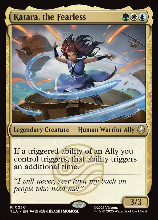 Katara, the Fearless 230/286 (Avatar: The Last Airbender) 