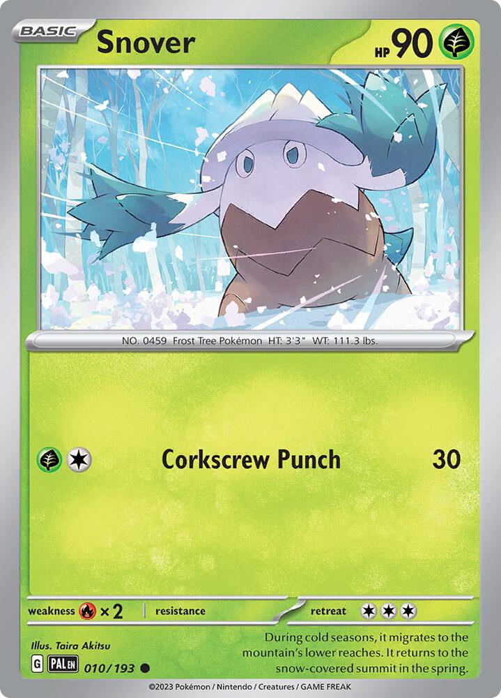 Snover 010/193 (SV02: Paldea Evolved) 