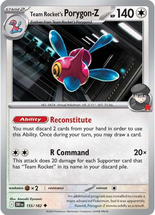 Team Rocket's Porygon-Z 155/182 (SV10: Destined Rivals) 