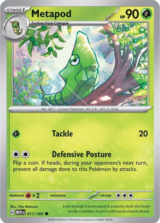 Metapod 011/165 (SV: Scarlet & Violet 151) 