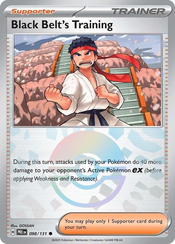 Black Belt's Training 098/131 (SV: Prismatic Evolutions)  - Poke Ball Holofoil